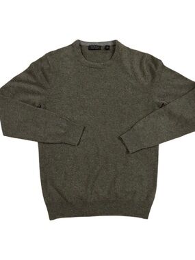 Saks Fifth Avenue Men's Cashmere Crewneck Sweater - Olive size S/P